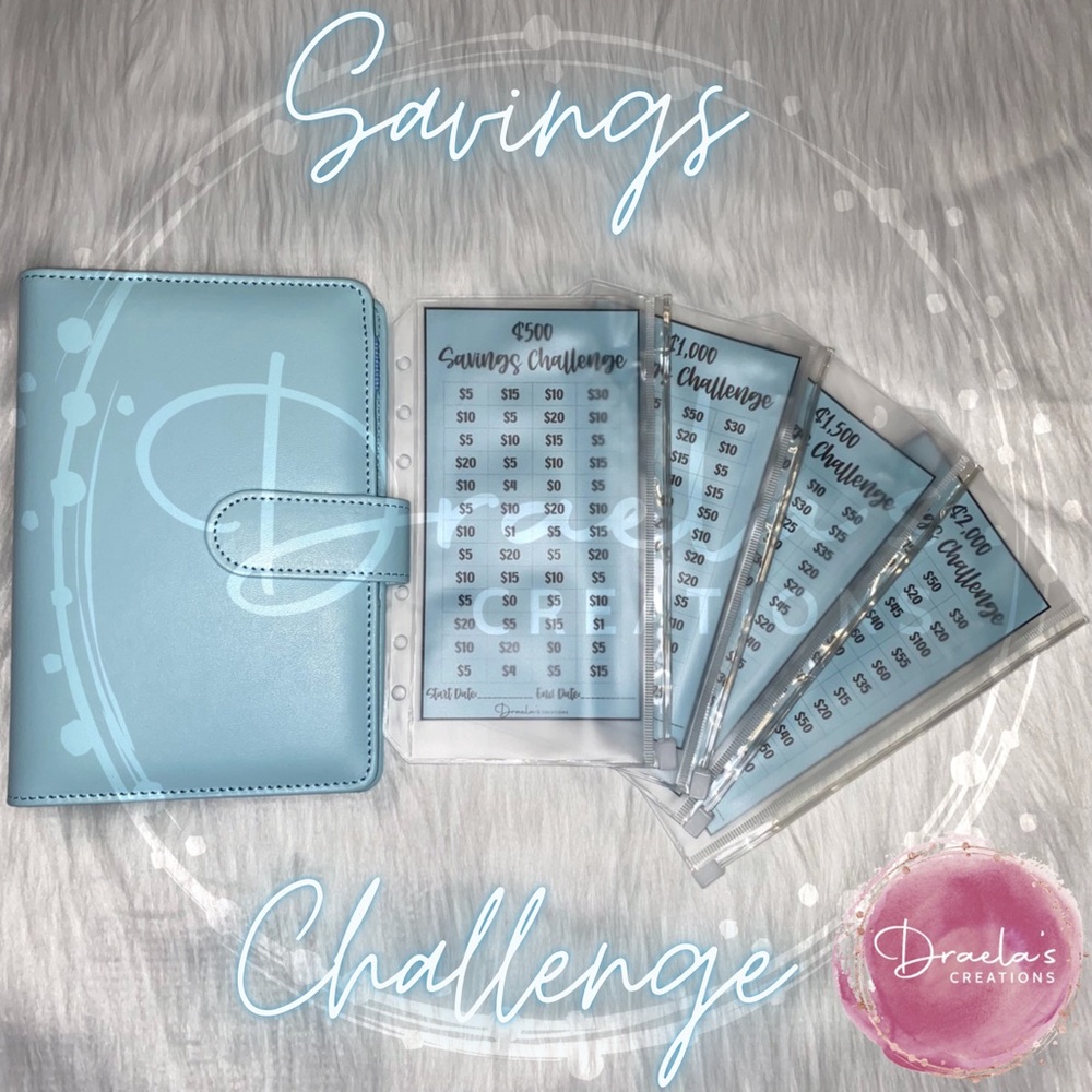 Cash Binder w/ Savings Challenge Sheets